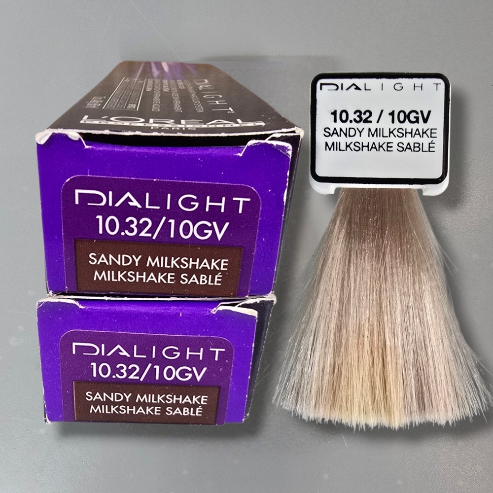 L'Oreal Professionnel DIALight 2 Tubes Ammonia-Free 10.32/10GV Sandy Milkshake
